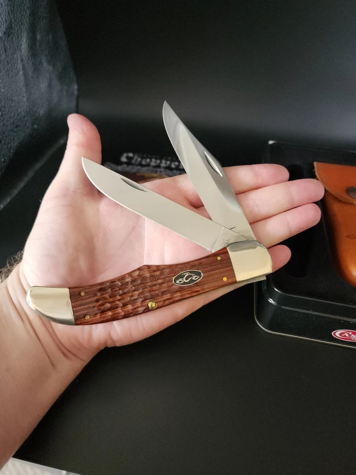 Cuchillo plegable Case XX 6265 OCC 2005 Rosewood Hunter funda Orange County Chopper Foto 2 de 4