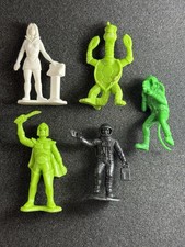 Lot Of 5 Vintage 70s Tim Mee Galaxy Laser Space Team Plastic Figures