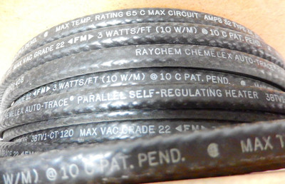 Raychem 3BTV1-CT Self Regulating Heating Cable 120V  By The Foot