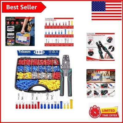 Durable 1100PCS Wire Connectors with Crimping Tool - Perfect for Every Project