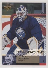 2002-03 Upper Deck Foundations Grant Fuhr #9 HOF 0a4
