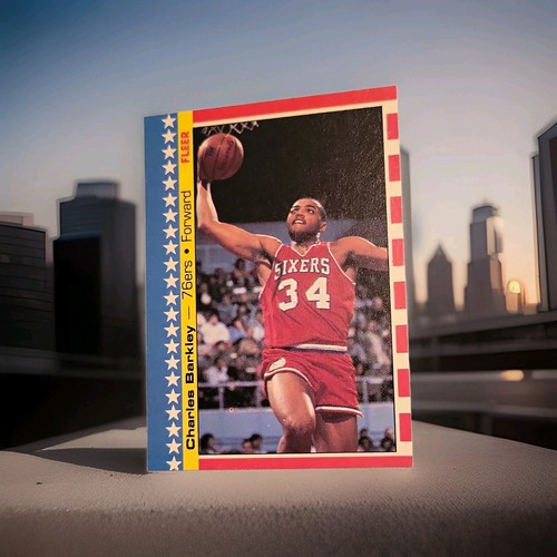 Charles Barkley #6 1987 Fleer Sticker card