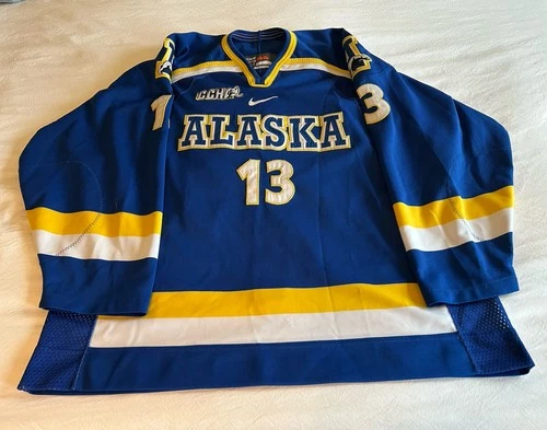 University Of Alaska Fairbanks Game Worn Hockey Jersey Nanooks CCHA