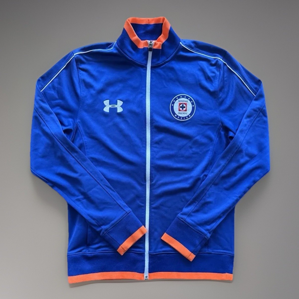 Umbro  Blue Cruz Azul Mexico Soccer Club Zip Front Track Jacket, Medium