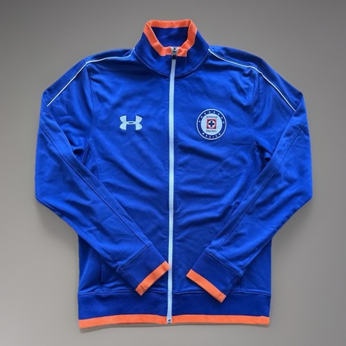 Umbro Blue Cruz Azul Mexico Soccer Club Zip Front Track Jacket, Medium
