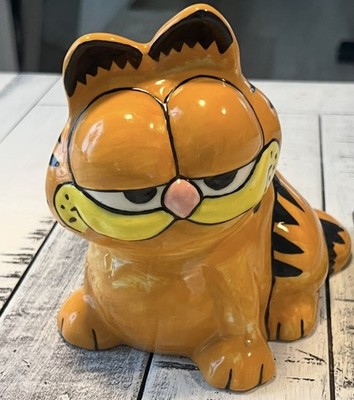 Vintage 1984 Garfield Bank Piggy Coin Ceramic GREAT CONDITION! | eBay