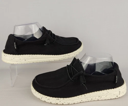 Hey Dude Shoes Womens Size 8 Wendy Basic Black Casual Comfort Slip On