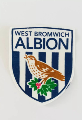 West Bromwich Albion Football Club Upcycling Baumwolle Bügelbild Wappen Abzeichen Patch Up