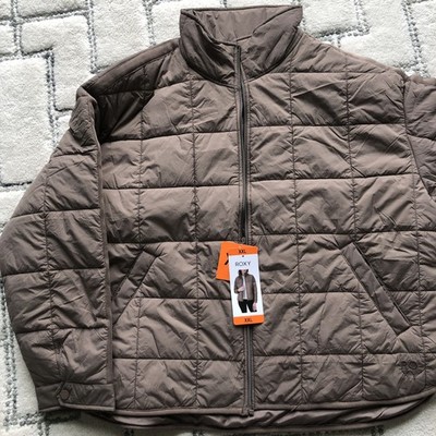 Roxy Women's Quilted LIGHTWEIGHT SPRINGTIME Jacket Light Brown Boxy XXL NWT