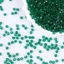 1000PCS Bicone Crystal Beads 4Mm Glass Faceted Spacer Beads Bulk for Jewelry Mak