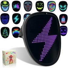 Led Mask Light up Mask with Gesture Sensing, Cool Glowing Toys Masks Great Gi...