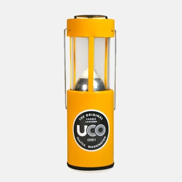Lanterne à bougie UCO jaune camping extérieur urgence randonnée survie... - Photo 4/4