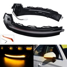 2x Außenspiegel Blinker Spiegelblinker Gelb LED Für Audi A3 S3 8V 12+ Grau Linse