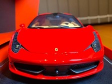 BBR 1/18 Ferrari 458 Italia 2009 Resin Model P1813 Red Used