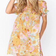NEW  Show Me Your Mumu Annalynne Floral Retro Mini Dress XS