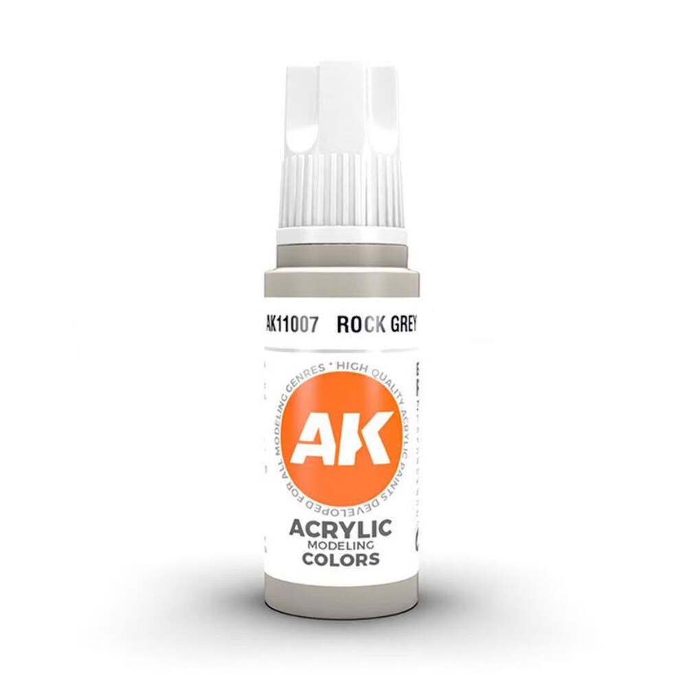 AK Interactive 11007 Rock Grey 17ml 3rd Gen. Acrylic Model Paint - Image 3