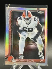 Cam Robinson 2025 Topps Chrome Football Lightboard Logo Variation #124 Browns