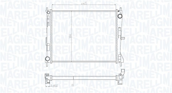 Magneti Marelli MotorküHler FüR Renault Modus / Grand Clio III Nissan Micra-image