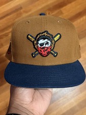 New Era 59FIFTY Brown-Navy Pittsburgh Pirates Fall Masked Covid Hat Club 7 5/8