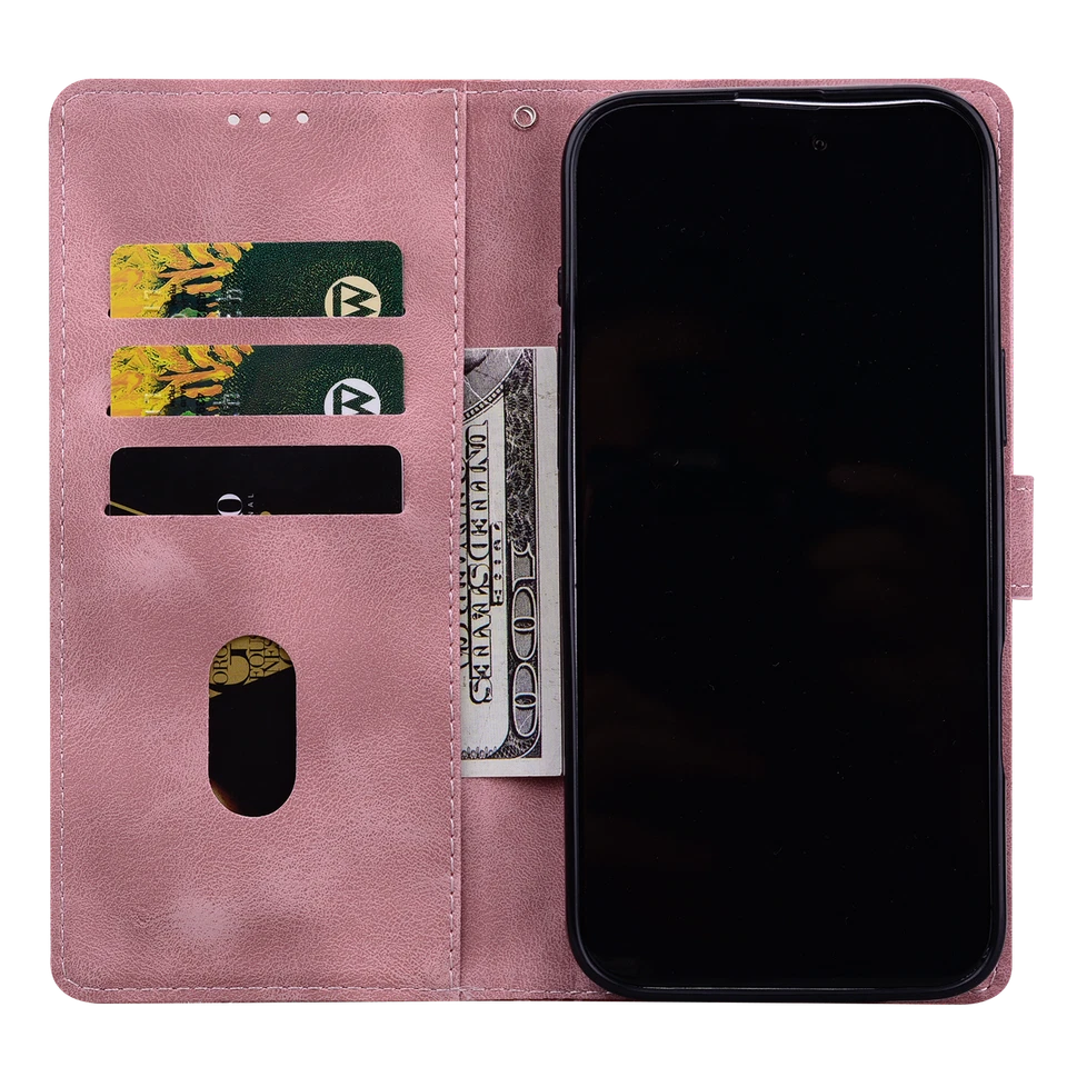 Case For Samsung S6 S7 Edge S8 S9 S10 + S10E Magnetic Flip Wallet Leather Cover - Image 3 of 4