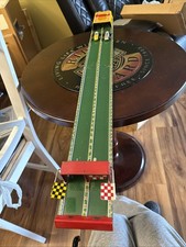 cragstan tin toy Speedway Auto Racing Game In Original Box. Read Describe.