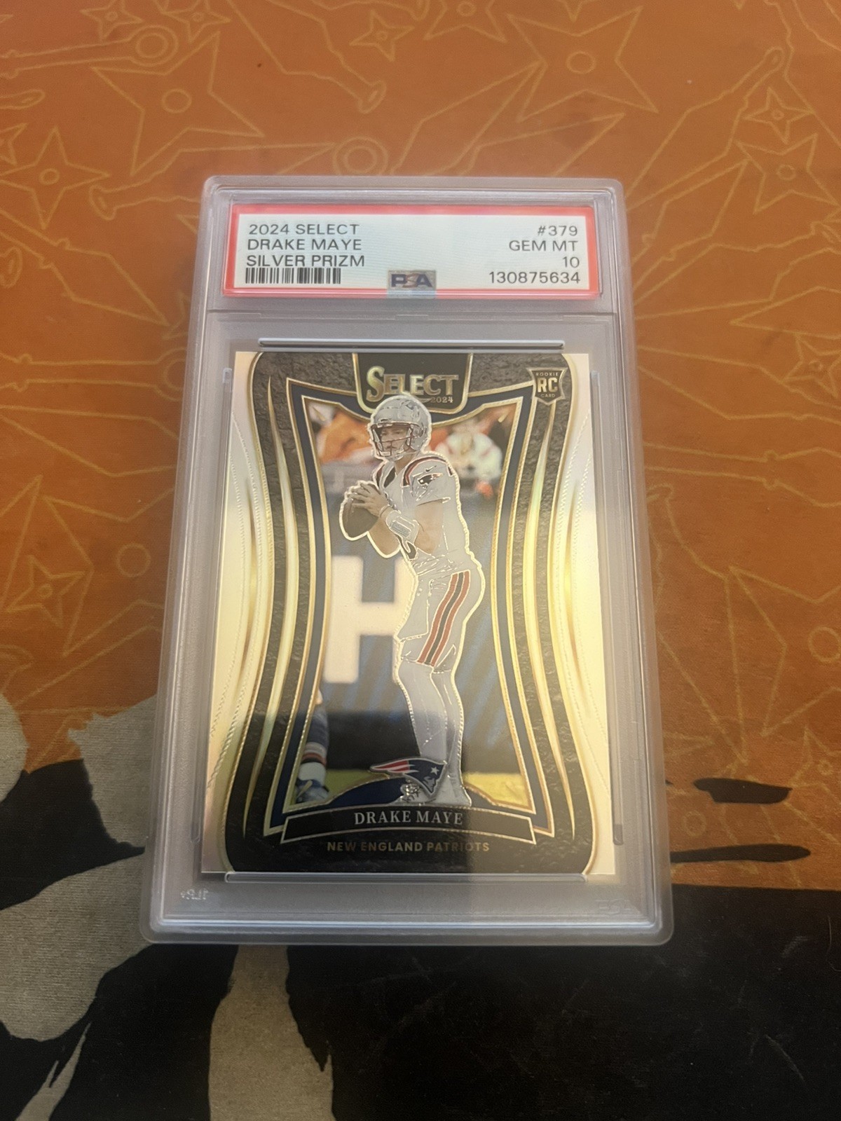 Drake Maye - 2024 Select SILVER PRIZM Suite Level - PSA 10 Gem Mint - Patriots