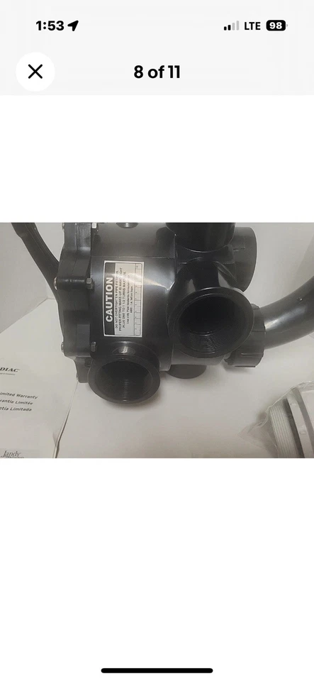 Jandy Zodiac A0553645 2" Side Mount Multiport Valve DEL Filter ONLY - Image 2 of 4