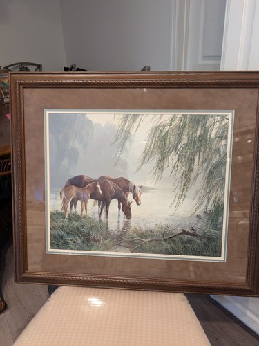 Wild Wings The Willow Pond Persis Clayton Weirs Framed Print Horses