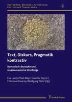 Text, Diskurs, Pragmatik Kontrastiv Cornelia Feyrer