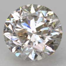 Certified 0.71 Carat G SI1 Round Brilliant Natural Enhanced Loose Diamond 5.56mm