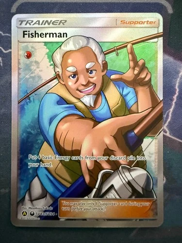 Fisherman Shiny Holo Rare Hidden Fates: Shiny Vault SV83/SV94 NM