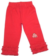 Ohio State Buckeyes Infant Girls Ruffle Hem Pants (6 Months)