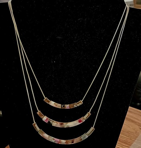 Collana Oro 3 Fidelli con Pietre Multicolore - Foto 3 di 8