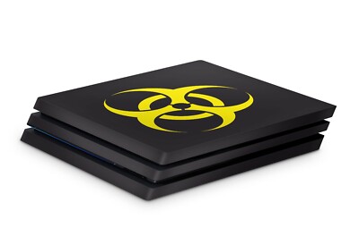 Playstation 4 Pro Skin Aufkleber PS4 Skins Sticker Schutzfolie Biohazzard Black
