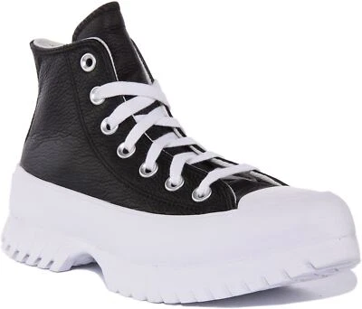 Converse A03704C CT All Star Lugged 2.0 Hi Top Femmes Trainer En Noir EU 36-42 - Photo 1/4