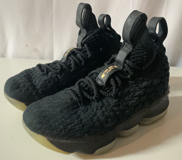 lebron 15 gs black gum