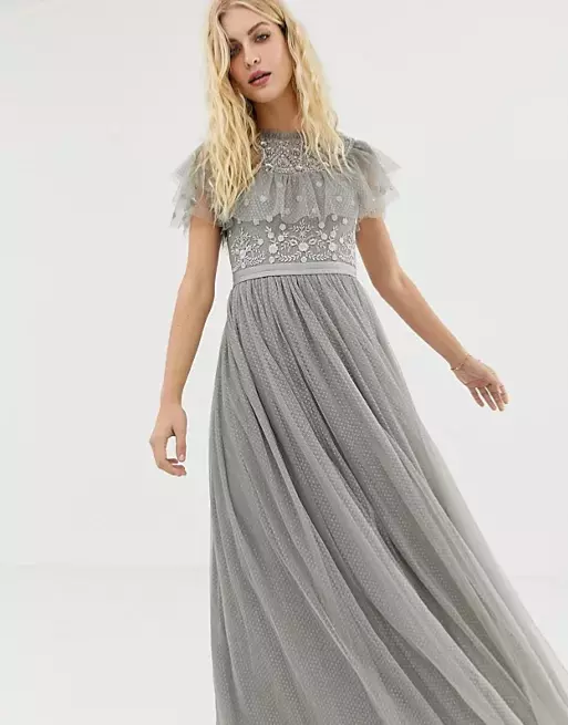 Ash top gray gown