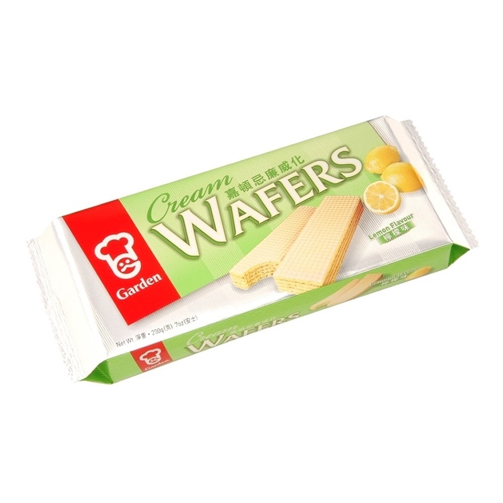 Garden Cream Wafers Biscuit Snack Lemon Flavour 200g