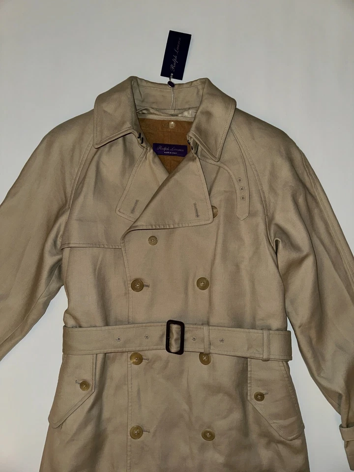 Gabardina Ralph Lauren etiqueta púrpura sarga repelente al agua 42 UK 52 IT M £3,495 Foto 3 de 4