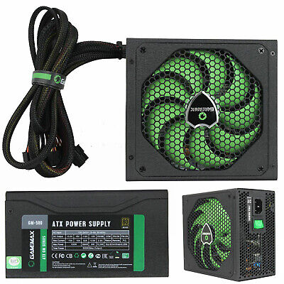 Game Max GM500 500W 80 Plus Modular Power Supply ATX PC Gaming PSU 14CM Fan  6931858730013