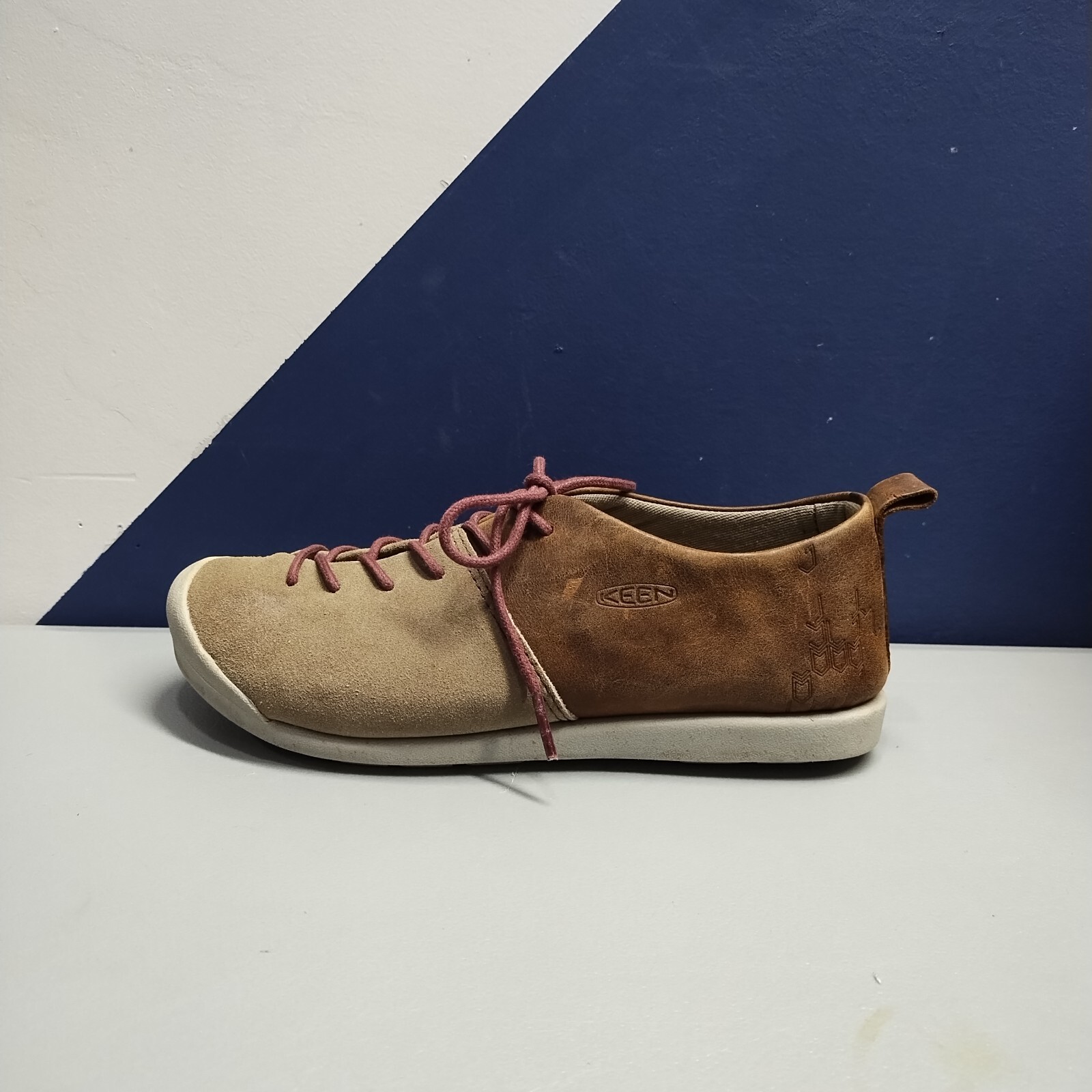 Scarpe sneakers KEEN taglio basso donna taglia 6 5 multi pelle scamosciata stringate 1015072