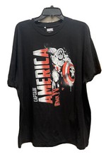 Captain america t shirt 2xl short sleeve adult unisex