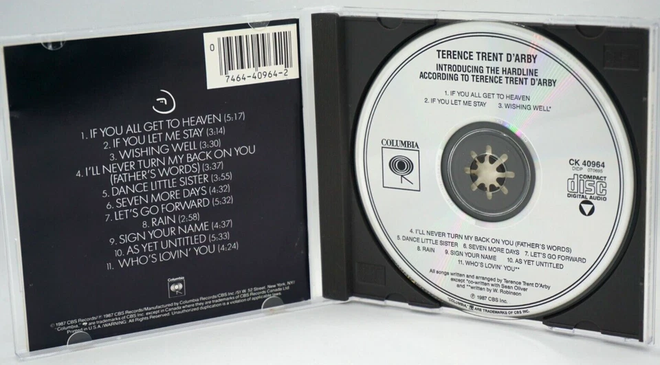 Terence Trent D'arby : Introducing The Hardline According To...   CD Album - Image 3 of 3