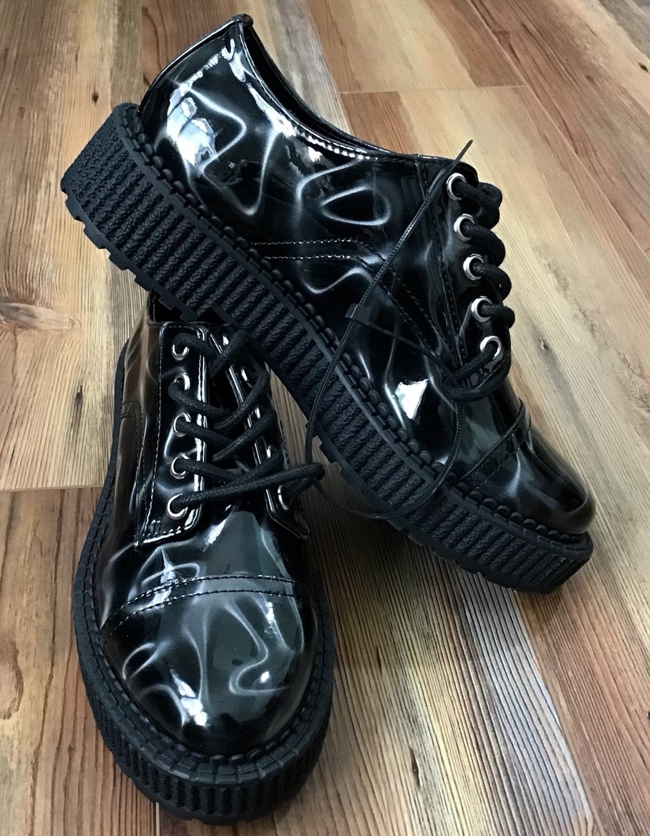 Katy Perry Womens The Wilma Graphic Oxford Shoe Black Midnight Blue Size 