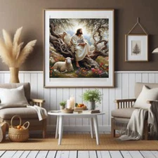  16x16 Museum Quality Canvas, ready to hang, Acrylic painting  signed, dated,  