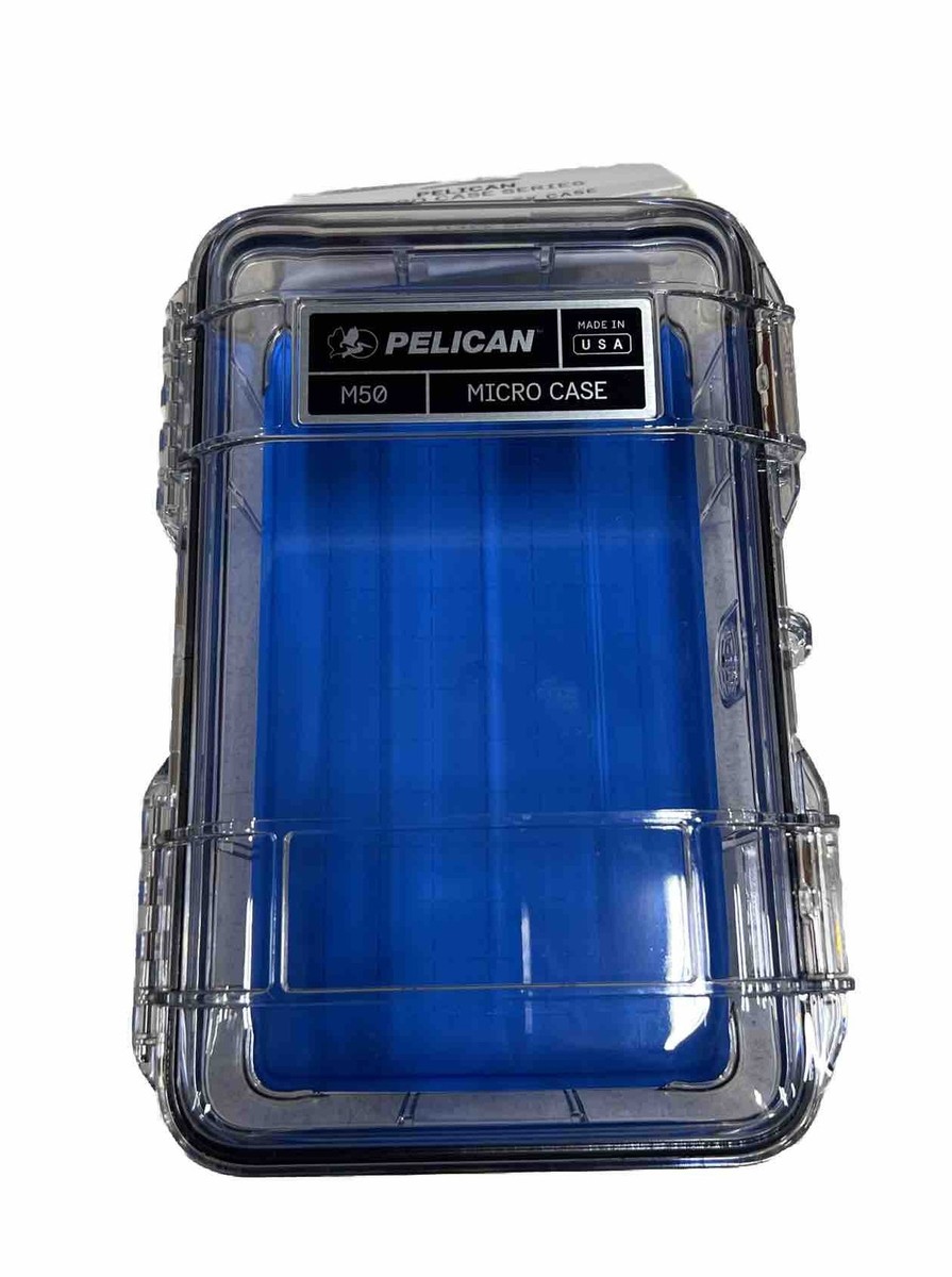 Pelican M50 Waterproof Hard Micro Case, Blue/Clear, M500 Pelican M50 Waterproof Hard Micro Case, Blue/Clear, M500