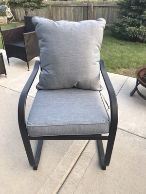 Living Accents 6 Piece Patio Dining Chair And Cushion Set 843518068465 Ebay