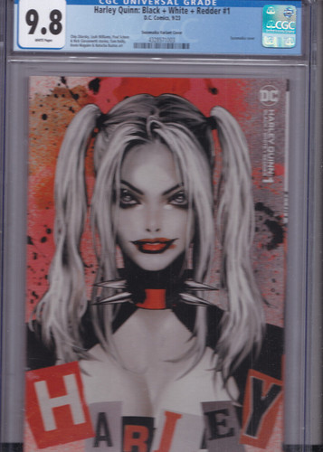 HARLEY QUINN BLACK WHITE REDDER #1 CGC 9.8 SOZOMAIKA 1:25 VARIANT 2023 DC GEM