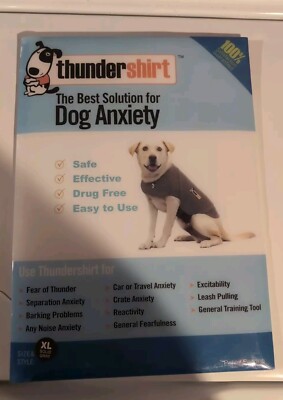 ThunderShirt Sport Dog Anxiety Jacket Vest Grey Size XL 65-110 lbs OPEN