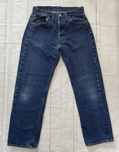 Vintage 1960s Levis 501 Big E Redline Selvedge Bl… - image 1